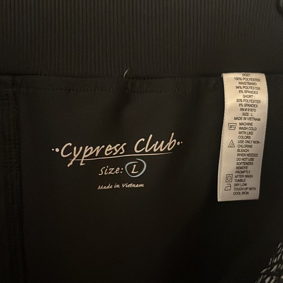 Cypress Club, Sporty skirt with shorts under. Ready for tennis or brunch, size L - Picture 6 of 7